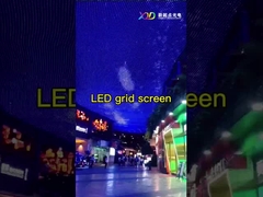 P31.25 Pantalla transparente de malla LED impermeable para señalización de salas de exposiciones