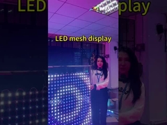 T20-1L Display de malla LED transparente para exteriores SMD3535 para la superficie del edificio