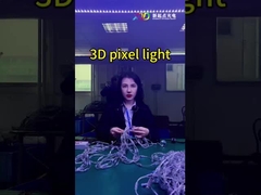 Lámpara de cristal LED de color completo RGB 3D de píxeles Interactiva para decoración