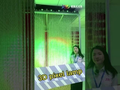 Caja de luz interactiva de detección de movimiento 3D personalizada para decoración navideña a todo color